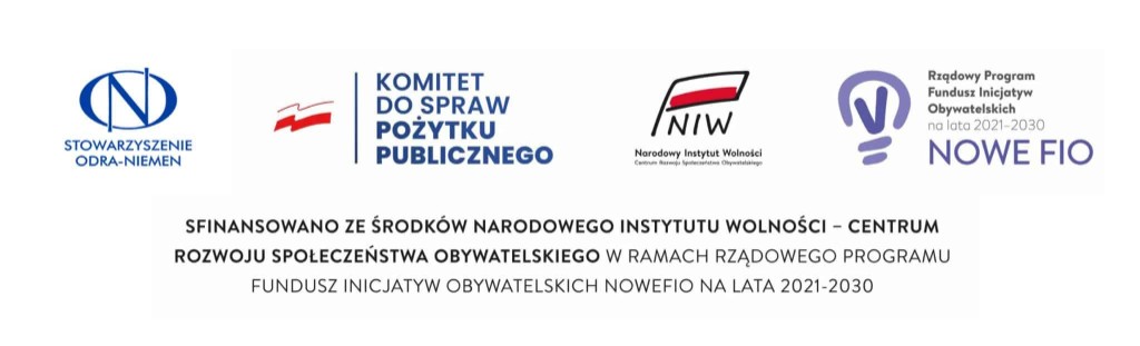 Logotypy projektu – Odra-Niemen, KOMP, NIW, NOWEFIO
